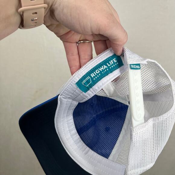 Rigwa Life “keep life fresh” mesh snapback adjustable ball cap one size nwot - Picture 3 of 4